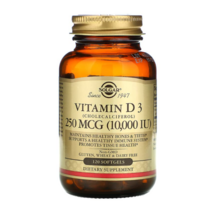 솔가 비타민 D3 250 mcg 10000 IU 120 소프트젤, 1개