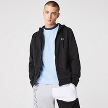 라코스테 후드 컬러블록 레터드 플리스 지퍼 스웨트셔츠 집업 맨투맨 상의 Hooded Colorblock Lettered Fleece Zip Sweatshirt