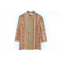 레이디 에스닉 패턴 블라우스(FREE)