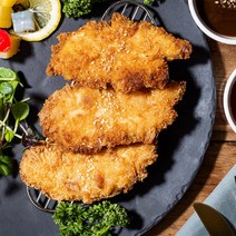 튀겨나온 수제 치킨안심까스(3개입) 7팩 총21개 맛집 돈까스 정다함돈까스