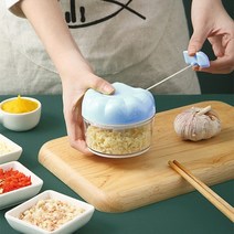 만능 채소다지기 및 식품 커터 수동 마늘 풀러 과일 다기능 고기 분쇄기 커터 439, 하얀