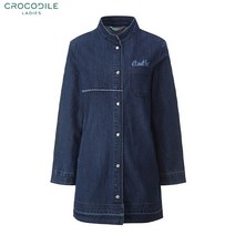 크로커다일레이디 TAG가 214 000원 차이나 카라 스냅 버튼 데님 점퍼_CL0SJP103