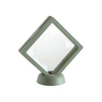 WENYAN 3D 플로팅 디스플레이 케이스 쥬얼리 컨테이너 내구성 장식 스토리지 쥬얼리 스토리지 박스 주최자 상자 귀걸이, 추신, 녹색