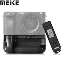 Meike MK-A6300 프로 수직 배터리 그립 소니 알파 A6100 A6400 A6300 A6000 카메라 작업 2 pcs NP-FW50 배, 한개옵션0