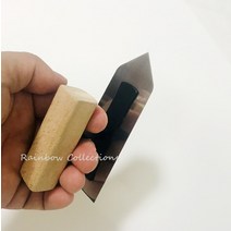 12*4.3cm 작은 탄성 스테인레스 스틸 코너 흙손 벽 삽 퍼티 시멘트 마무리 도구 페인트 장식 건설, 한개옵션0