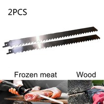 가정용육절기 고기절단기 냉장 정육 기계 업소용2pcs 300mm 고기 뼈 얼음 절단 왕복 톱 블레이드 스테인레스 스틸 고기 톱 커터 냉동 고기 얼음 나무 금속 절단, 없음