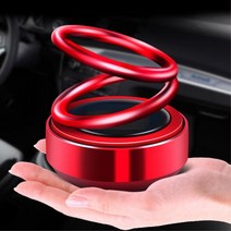 더블링 회전 태양열 향기 방향제 차량 액세서리 자동차 방향제차량용 여자차량방향제, 블랙, 블랙체리