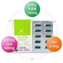 기억력 감소 감퇴 건망증 에좋은 영양제 징코 아연 코엔자임 큐텐 코큐텐 혈행개선 기억력개선, 기본 2개월분