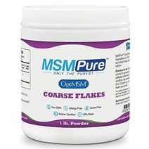 Kala Health MSM Pure Coarse Powder Flakes 칼라 헬스 옵티 MSM 퓨어 코어스 플레이크 파우더 16oz 453g, 1개