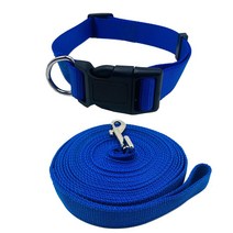 2팩 개 목걸이 및 목줄 세트 양 염소 소 말 칼라 농장 동물 대형견 애완동물 (레드) 5543728752, Blue