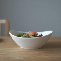 화이트 도자기 샐러드 파스타 볼 - 2가지 사이즈, 소