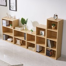 두께 24T 견고한 공간박스 낮은 책장 2단 3단 4단 책꽂이 이동식 칼라 수납 미니 박스 400 600, 폴리