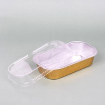 직사각 알루미늄 티라미수 용기 일회용 보틀케이크 20개입 300ml 골드 케이스, 골드 300ml 20개