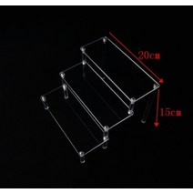 피규어 투명 아크릴 진열장 진열대 전시장 장식장 받침대 투명 아크릴 디스플레이 라이저 스탠드 쥬얼리 선, 02 2