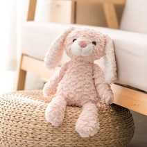 애착인형 소프트 긴다리 핑크버니 베어 코끼리 유니콘 봉제 동물 귀여운 인형 선물, 01 see description, 03 pink bunny 37cm