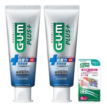 GUM(검)플러스[의약부외품] 치과 페이스트 약용 찌꺼기 [리프레쉬 민트] CPC 배합 살균 치주병 예방 포옹 케어 구취 예방 고농도 불소 1450ppm 배합
