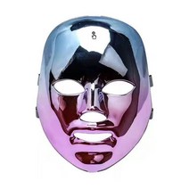 LED 마스크 무선 피부미용 프리미엄 브이라인 피부관리 피부샵 피부재생 led 테라피 셀리턴 led마스크 돔바디, [터치형 무선-전기 도금 그라데이션] 충전형