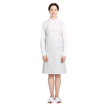 웰프런 우레탄 방수앞치마 스트라이프 소, 1개, 무광화이트