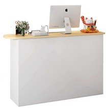 인포메이션 카운터 안내 데스크 미용실 옷가게 책상, 80x40x90cm 화이트