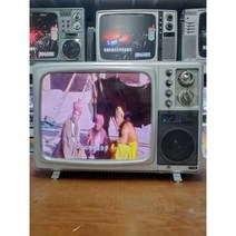 옛날 흑백TV 골동품 장식품 레트로 소품, 17인치 장식품