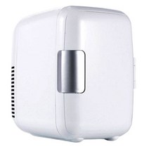 김치냉장고 미니 4L 자동차 냉장고 여행 휴대용 12V AC/DC 전원 쿨 히트 쿨러 및 워머 홈 오피스 냉동고 스킨 케어 차량용 냉온열, 01 WHITE