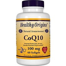 Healthy Origins coq10 100mg(카네카 Q10 유전자 변형 성분 없음 글루텐 프리 심장 지원 에너지 지원) 소프트젤 60정, 60카운트(1팩)