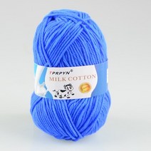 TPRPYN 1Pc 50g 95M 크로 셰 원사 밀크 코튼 니트 라인 스레드 수제 바느질 매트 카펫 러그, [55] 29 qian bao lan