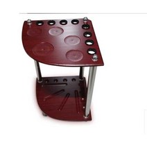 당구큐대 보관함 당구장 렉 홀더 홀 브래킷 당구 랙, 8홀 스탠드 (브라운)