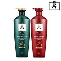 무료배송1+1 려 홍진단 홍삼/편백 샴푸+트리트먼트 820ml, 편백샴푸1+홍삼트리트먼트1