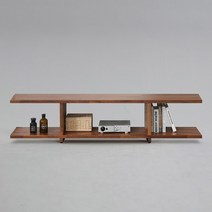 위튼 멀바우 원목 거실장 1050 B타입 (착불), 색상:멀바우