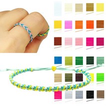 나일론 매듭실 0.4mm 0.5mm x 5야드 (450cm) 마크라메 매듭끈 실 반지 팔찌 만들기 키링 마스크스트랩 매듭 공예, 21 와인