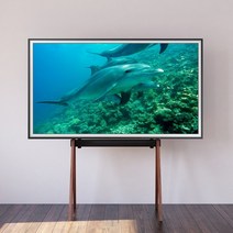 75인치 이젤형티비거치대 LG 삼성 더프레임 사이니지 올레도 티비스탠드 TV이젤 이동식, 화이트/티비거치대+멀티셋탑선반거치대