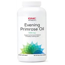 GNC 지앤씨 우먼스 달맞이꽃 종자유 1300mg 감마 리놀렌산 호르몬 균형 항산화 피부 영양제 180정