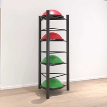 하프짐볼 랙거치대필라테스밸런스볼정리대, 골드 6단