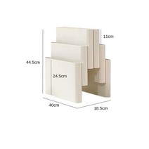 잡지꽂이 책꽂이 잡지거치대 중고대 바닥 탄창 인터넷 테이블 선반, 4.Ivory