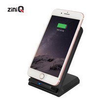 서진네트웍스 지니큐 QC-300W 듀얼코일 스텐드 고속 무선충전기, 1개