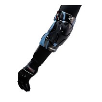 Cuirassier-오토바이 무릎 팔꿈치 패드 모토크로스 보호대 신 가드 보호 장비 페인트볼 스케이트 레이싱 라이딩, CHINA_E01-3-Polar blue | Free