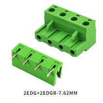 CIXIYCX 2-10Pin 2EDG 7.62mm 플매트 카펫 러그인 스크류 터미널 2EDGV/R 오픈 스트레이트 니들 시트 커브, 02 1 set Open curved_05 6P