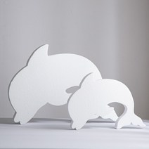 돌고래 모형 스티로폼, 가로 20cm