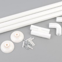 욕실커튼 비닐커튼 샤워실 원룸 미니봉 코너 ㄷ자, 3단