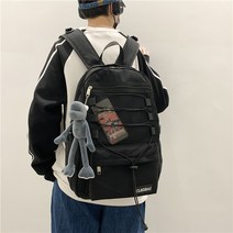 남학생책가방 남자 트렌드 카고 모터 무드 스트릿 대용량 개성 학생백팩책가방 3887688893