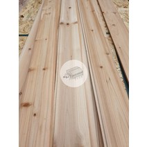 우드창고 삼나무 유절 루바 10TX113X3600mm (8개묶음) 측백나무과 벽면 인테리어