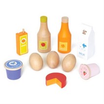 하페 냉장고 음식 소품 소꿉놀이 세트, 혼합 색상