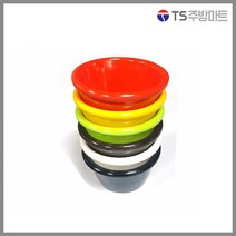 대명멜라민 미색 - 멜라민 잼볼 원형 (국내생산 멜라민 흰그릇 하얀그릇 업소용그릇), DM-5/검정