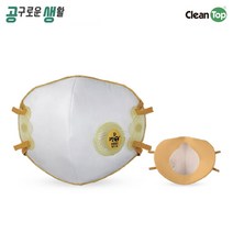 크린탑 C650V 1급 방진마스크 10개입 산업용 밀착포 접이식 분진 마스크