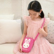 7살 공주님 토끼 캐릭터 핑크 크로스가방 귀여운가방 패션가방 5세여아 6살여자아이