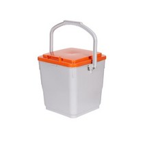 HDPE 잠금형 음식물쓰레기통 PCS-20L(20L) 음식물쓰레기수거함, 주황