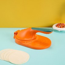 만두피기계 Press Dumpling Wrapper Artifact Household Manual Noodle Packs Wonton, [02] Orange