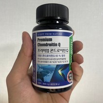 고함량 프리미엄 콘드로이친 83% 상어연골 600mg 60정 3개입, 3개