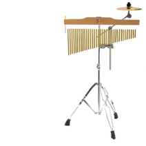 윈드벨 스탠드 윈드차임 오르프 악기 교회 바차임 36, D 36 톤 브래킷 포함 골드